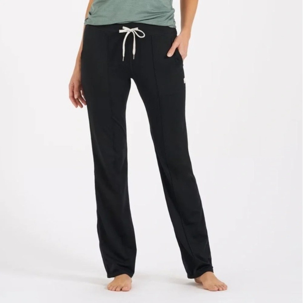 Vuori Womens Halo Dreamknit Wide Leg Pant Black Size Medium